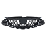 Labwork Front Bumper Upper Grille Black Chrome Plastic For Mazda CX-5 2013-2015