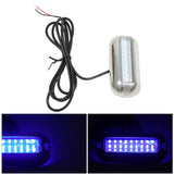 Blue 27 LED Boat Lights Stainless Steel MarineTransom Light Underwater Lamp