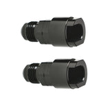 labwork 2X Fuel Rail EFI Fitting 6AN to 5/16" Quick-Disconnect Screw-On Adapter