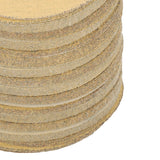100 Pcs 5" 60Grit NO-Hole DiscsHook Loop Pads Sanding Disc Flocking High Quality