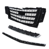 Labwork Front Bumper Grille With Hood Molding+Lower Face Bar For 15-20 Escalade
