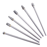 6PACK 10mm Rotary Aluminum Cut Burr 6mm 1/4" Shank 150mm Long Reach Carbide Burs