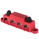 Cover - Red 4 Way Terminal Junction Block Busbar 3/8" 250 amp 12v