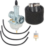 CARBURETOR For KAWASAKI BAYOU 220 KLF220A 1988-1998 W/air filter fuel filter