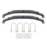 Labwork Single Trailer Axle 4 leave Trailer Double Eye Spring/U-bolt kit 5000lbs