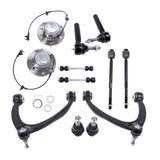 Labwork Front Wheel Bearing Hubs Control Arms Suspension Kit For Chevrolet Tahoe
