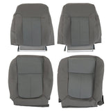 Labwork Seat Cover Left RIght For 2011-2013 2014 Ford F150 Top Bottom Cloth Gray