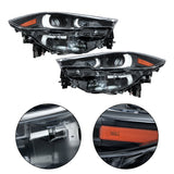 Labwork Pair Front Headlights For 2022-24 Mazda CX-5 Clear Lens Non-AFS&LED DRL