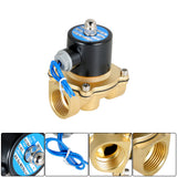 Electric Solenoid Valve Brass Water Air Gas NC 1" NPT 110V 120V Volt AC