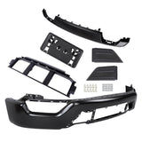 Labwork 6PCS For Ford F150 2021-2023 Front Bumper Face Bar Black W/o Sensor Hole