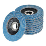 PREMIUM ZIRCONIA FLAP DISC SANDING GRINDING 4.5''x7/8'' 60 GRIT T29 100 Pcs