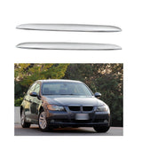 Labwork Front 2 Hood Molding Chrome Trims Above For BMW E90 E91 325i 330i Smooth