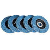 PREMIUM ZIRCONIA FLAP DISC SANDING GRINDING 4.5''x7/8'' 60 GRIT T29 100 Pcs