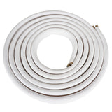 25FT Air Conditioning Tubing Hose Extension 1/4 and 3/8 Inch Insulated Copper Hoses FIT for Mini Split Air Conditioner