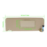 Labwork Drive Left Sun Visor For Honda Pilot 2017-21 Honda Ridgeline 18-20 Beige