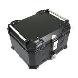 55L Motorcycle Top Case Tail Box Waterproof Luggage Scooter Trunk Storage Black