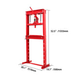 12 Ton Hydraulic Shop Press H-Frame, Heavy Duty Floor Jack Stand Equipment