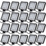 20X 12V 48W LED Work SUV Boat Tractor /Spot Light Flood Light OffRoad Driving Lab Work Auto