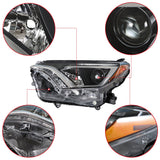 Halogen Projector Headlights Tube Bar Pair Left+Right For 2016-2018 Toyota Rav4