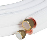 16FT Air Conditioning Tubing Hose Extension 3/8 and 5/8 Inch Insulated Copper Hoses Fit for Mini Split Air Conditioner