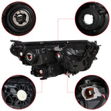 Halogen Projector Headlights Tube Bar Pair Left+Right For 2016-2018 Toyota Rav4