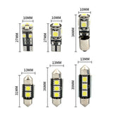 23Pc LED White Bulb Car Light Inside Reverse Light Dome License Plate Lamp Error Lab Work Auto