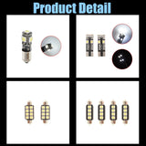 23Pc LED White Bulb Car Light Inside Reverse Light Dome License Plate Lamp Error Lab Work Auto