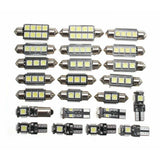 23Pc LED White Bulb Car Light Inside Reverse Light Dome License Plate Lamp Error Lab Work Auto