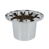 33mm Lug Nug Chrome Hub Cover Kit 2 Front & 4 Rear Replacement for Semi Truck with 33mm Thread-on Lug Nuts
