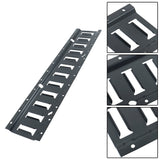 Black E-Track Tie-Down Rail Kit 2' E Track Rail 4 Pack for Garages Trailers Motorcycle Tie Downs Powder Coat 6,000 lbs Breaking Strength