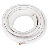 50FT Air Conditioning Tubing Hose Extension 1/4 and 3/8 Inch Insulated Copper Hoses Fit for Mini Split Air Conditioner