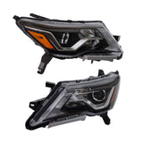 Driver and Passenger Side Headlight Assembly Replacement for Pathfinder Platinum S SL SV 2017-2020 Headlights Halogen w/DRL Projector