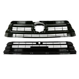 Gloss Upper Lower Radiator Bumper Grille for 2017-2019 Toyota Highlander
