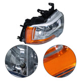 Headlight Assembly w/o Projector Replacement for Expedition 2015-2017 Housing Chrome Lamp Set Passenger Side RH 1PC FL1Z13008G FO2503346