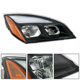 A6601405003 Passenger Side Headlight Replacement for Cascadia 2018-2023 Black Outer Shell (Right)