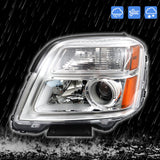 Driver Side Headlights Assembly Halogen Replacement for Terrain 2010-2015 Housing Chrome Lamp LH 1PC GM2502350