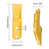 2Pcs Universal Bucket Teeth Replacement for Compact Diggers Weighing Less Than 3 Tons with Bolts and Nuts