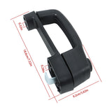 Front Door Latch Handle with Bezel Assembly 7109662 Replacement for Bobcat 753 873 150 S160 S175 S185 S205 S220 S250 S300 S330 S740 T140 T160 T190 T200 T250 T300 Skid Steer Loader