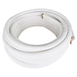 50FT Air Conditioning Tubing Hose Extension 3/8 and 5/8 Inch Insulated Copper Hoses Fit for Mini Split Air Conditioner