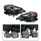 Headlight Headlamp Assembly Single Lens Replacement for IS300/IS250 2014 2015 2016 Replacement for LX2502157 LX2503157 8118553721 8114553721 Driver Side Left LH Passenger Side Right RH
