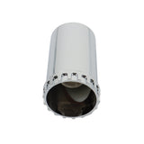 33mm Lug Nug Chrome Hub Cover Kit 2 Front & 4 Rear Replacement for Semi Truck with 33mm Thread-on Lug Nuts