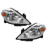 Headlight Assembly Left and Right Halogen Headlamp Replacement for V-ersa 2007-2012