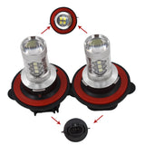 2x 8000k High Power 80w Led Headlights Bulbs For Honda Foreman 500 2005-2014 Lab Work Auto