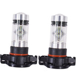 2x H16 5202 PS24WFF 8000K Ice Blue 100W LED Fog Light Driving Bulb DRL NEW Lab Work Auto