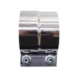 3" Stainless Exhaust Clamp Step Clamps Lap Joint for Catback Muffler Pipe Lab Work Auto