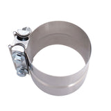 3" Stainless Exhaust Clamp Step Clamps Lap Joint for Catback Muffler Pipe Lab Work Auto