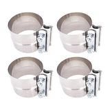 3" Stainless Exhaust Clamp Step Clamps Lap Joint for Catback Muffler Pipe Lab Work Auto