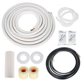 25-Foot Air Conditioning Tubing Hose Extension: 1/4- and 3/8-Inch Insulated Copper Hoses for Mini-Split Air Conditioners