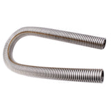 36" Chrome Chrome Flexible Stainless Steel Radiator Hose Kit Caps Universal Lab Work Auto