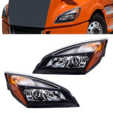 Left and Right Headlights Replacement for Cascadia 2018-2023 Halogen With bulbs A6601512002 A6601512003